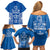 FSM Yap States Family Matching Off Shoulder Short Dress and Hawaiian Shirt Micronesia Six 9 One Polynesian Tribal Pattern