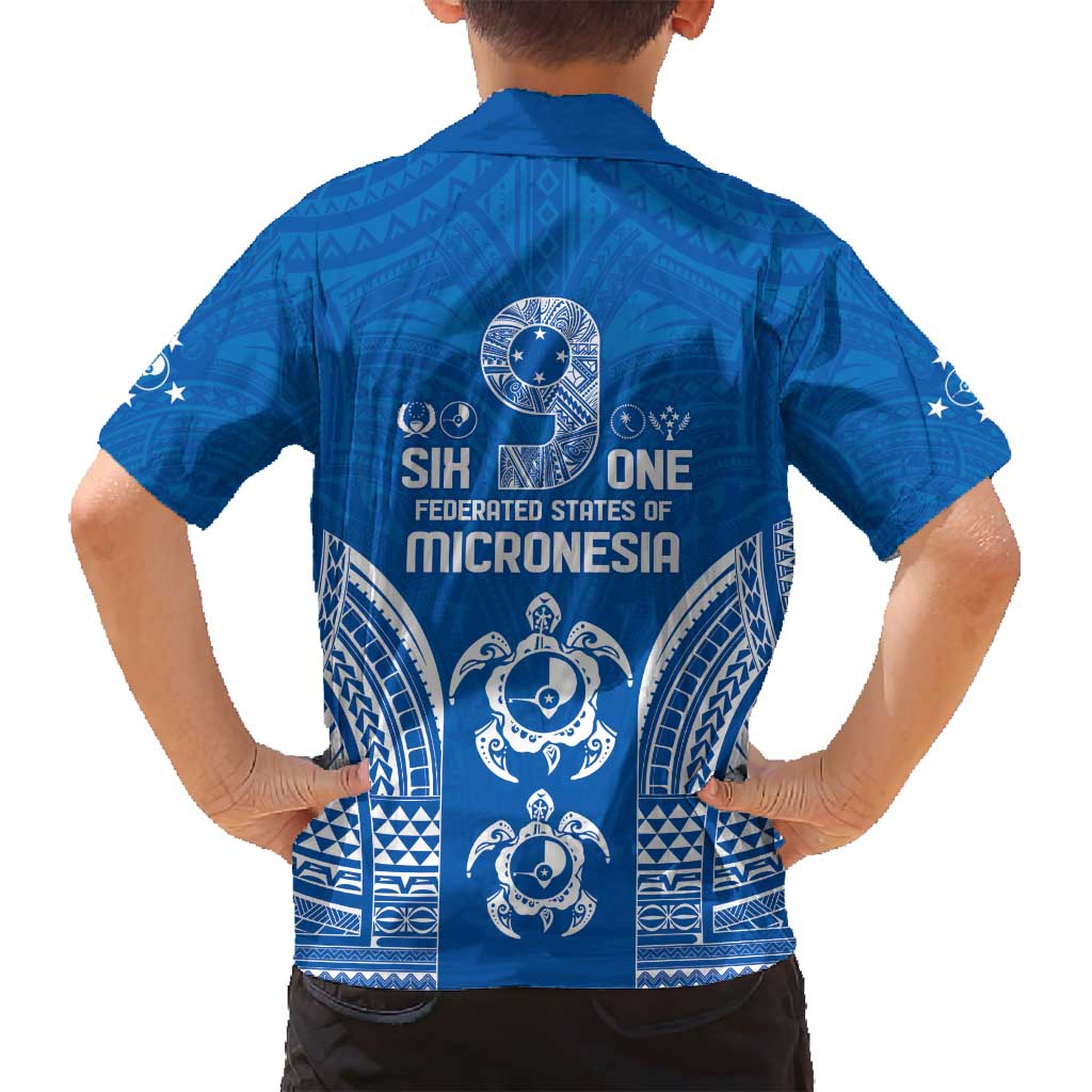 FSM Yap States Family Matching Summer Maxi Dress and Hawaiian Shirt Micronesia Six 9 One Polynesian Tribal Pattern