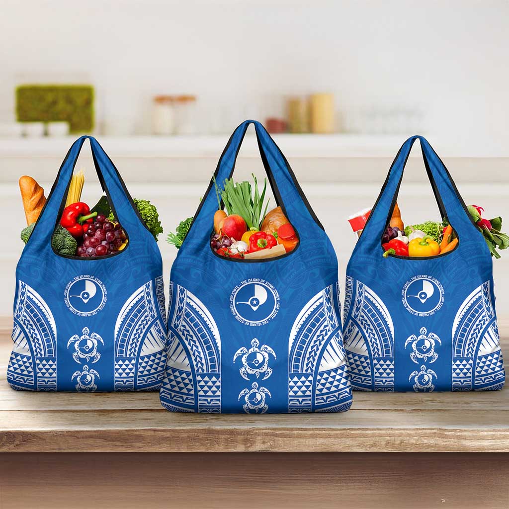 FSM Yap States Grocery Bag Micronesia Six 9 One Polynesian Tribal Pattern
