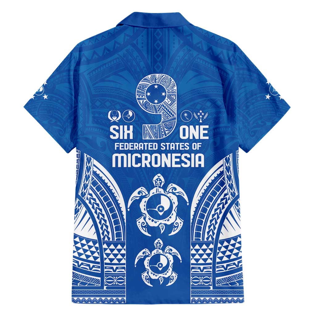 FSM Yap States Hawaiian Shirt Micronesia Six 9 One Polynesian Tribal Pattern