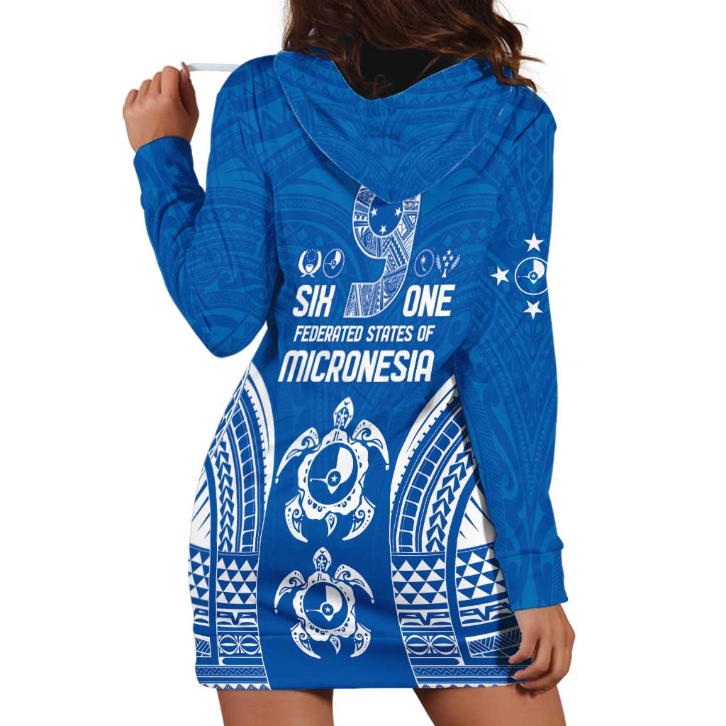 FSM Yap States Hoodie Dress Micronesia Six 9 One Polynesian Tribal Pattern