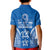 FSM Yap States Kid Polo Shirt Micronesia Six 9 One Polynesian Tribal Pattern