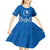 FSM Yap States Kid Short Sleeve Dress Micronesia Six 9 One Polynesian Tribal Pattern