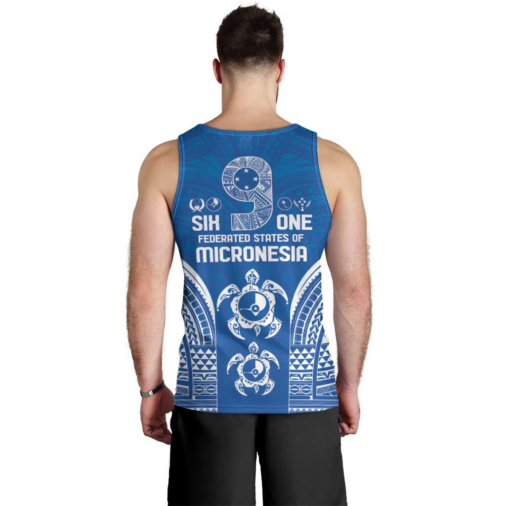 FSM Yap States Men Tank Top Micronesia Six 9 One Polynesian Tribal Pattern LT9 - Polynesian Pride