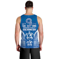 FSM Yap States Men Tank Top Micronesia Six 9 One Polynesian Tribal Pattern LT9 - Polynesian Pride