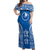 FSM Yap States Off Shoulder Maxi Dress Micronesia Six 9 One Polynesian Tribal Pattern