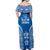 FSM Yap States Off Shoulder Maxi Dress Micronesia Six 9 One Polynesian Tribal Pattern