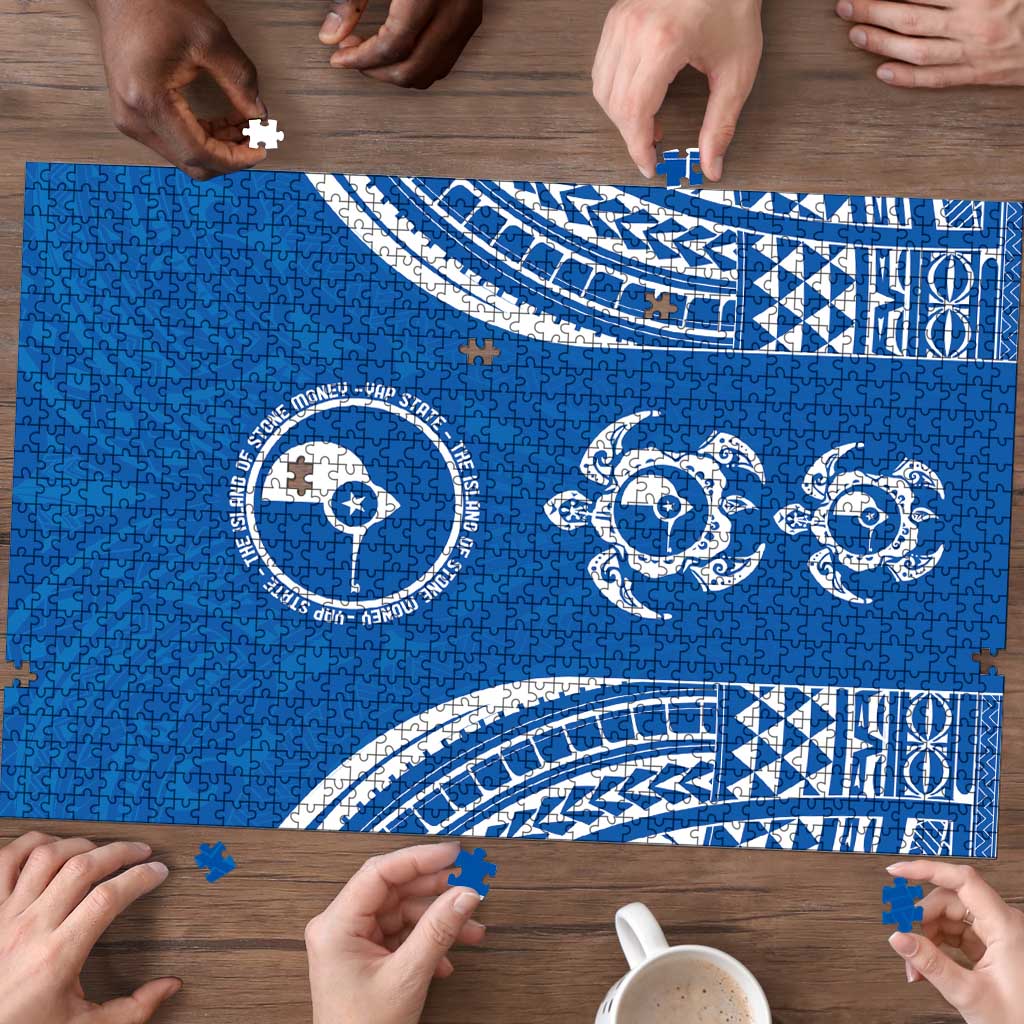 FSM Yap States Puzzle Micronesia Six 9 One Polynesian Tribal Pattern LT9 - Polynesian Pride