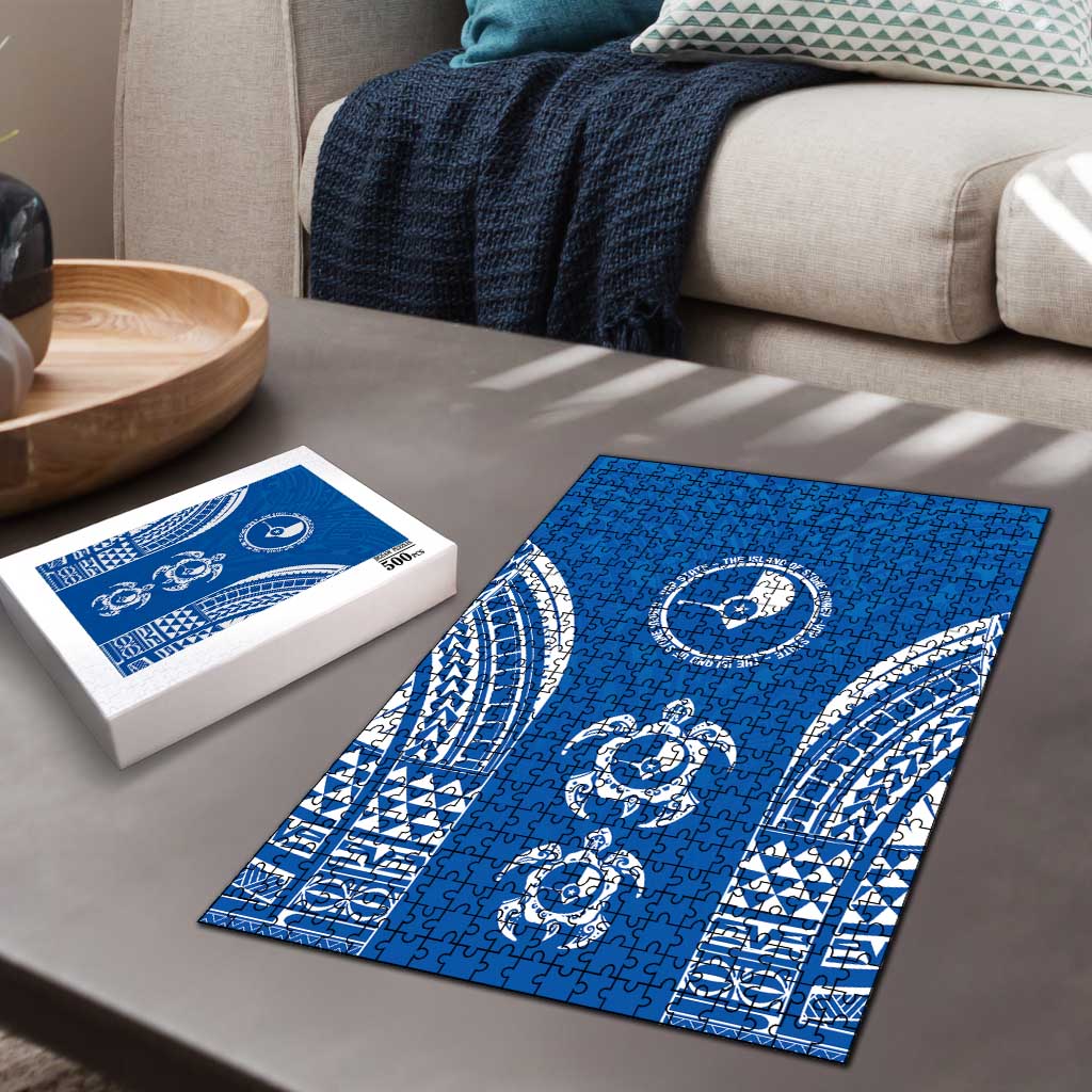 FSM Yap States Puzzle Micronesia Six 9 One Polynesian Tribal Pattern LT9 - Polynesian Pride