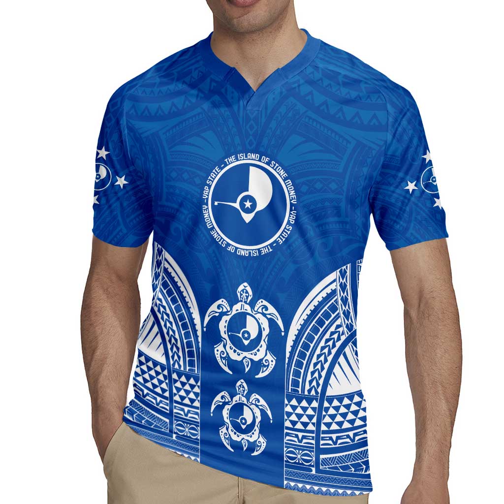 FSM Yap States Rugby Jersey Micronesia Six 9 One Polynesian Tribal Pattern LT9 - Polynesian Pride