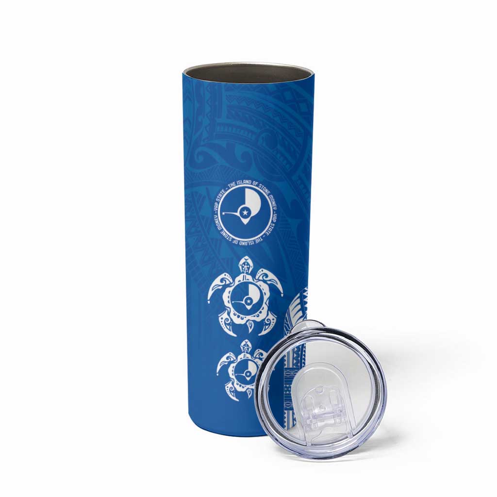 FSM Yap States Skinny Tumbler Micronesia Six 9 One Polynesian Tribal Pattern