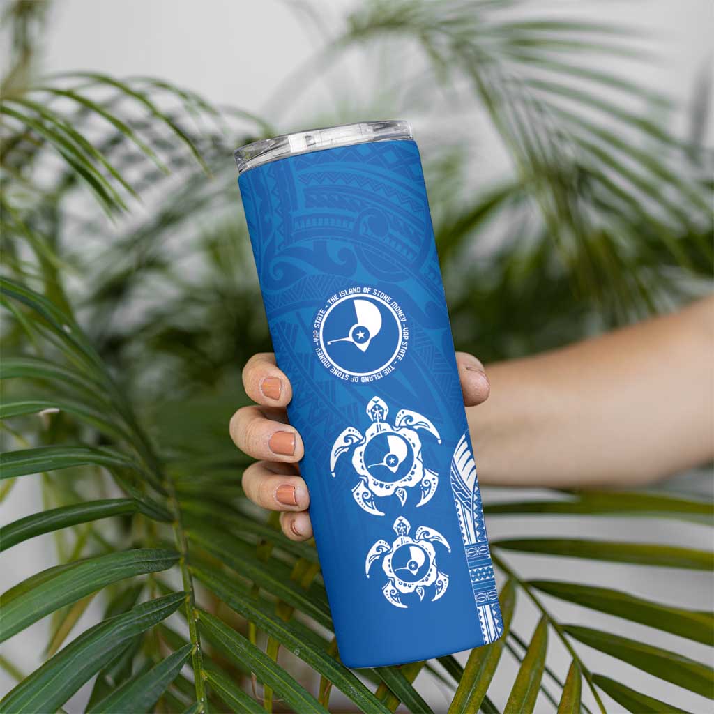 FSM Yap States Skinny Tumbler Micronesia Six 9 One Polynesian Tribal Pattern