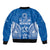 FSM Yap States Sleeve Zip Bomber Jacket Micronesia Six 9 One Polynesian Tribal Pattern