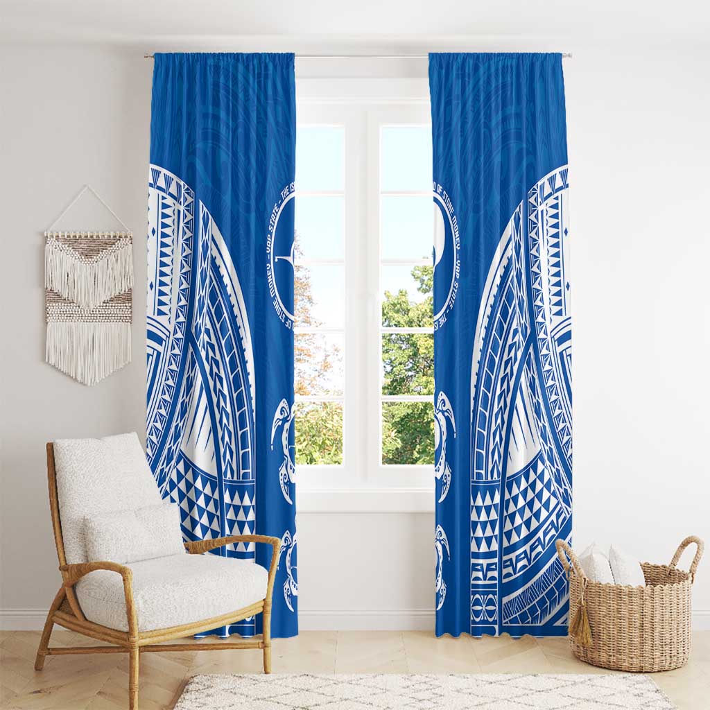 FSM Yap States Window Curtain Micronesia Six 9 One Polynesian Tribal Pattern
