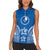 FSM Yap States Women Sleeveless Polo Shirt Micronesia Six 9 One Polynesian Tribal Pattern
