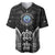FSM Micronesia Six 9 One Baseball Jersey Polynesian Tribal Pattern