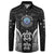 FSM Micronesia Six 9 One Button Sweatshirt Polynesian Tribal Pattern