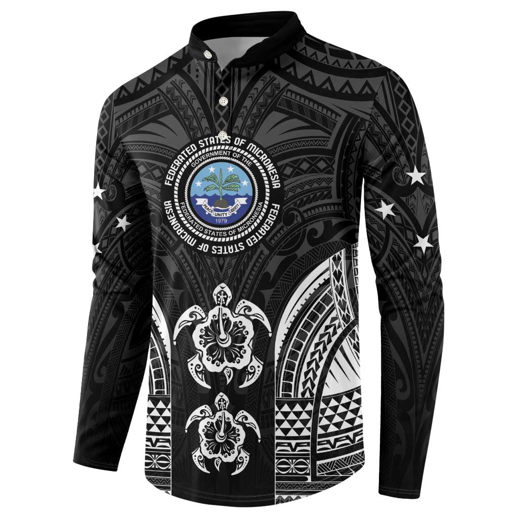 FSM Micronesia Six 9 One Button Sweatshirt Polynesian Tribal Pattern LT9 - Polynesian Pride
