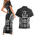 FSM Micronesia Six 9 One Couples Matching Short Sleeve Bodycon Dress and Hawaiian Shirt Polynesian Tribal Pattern