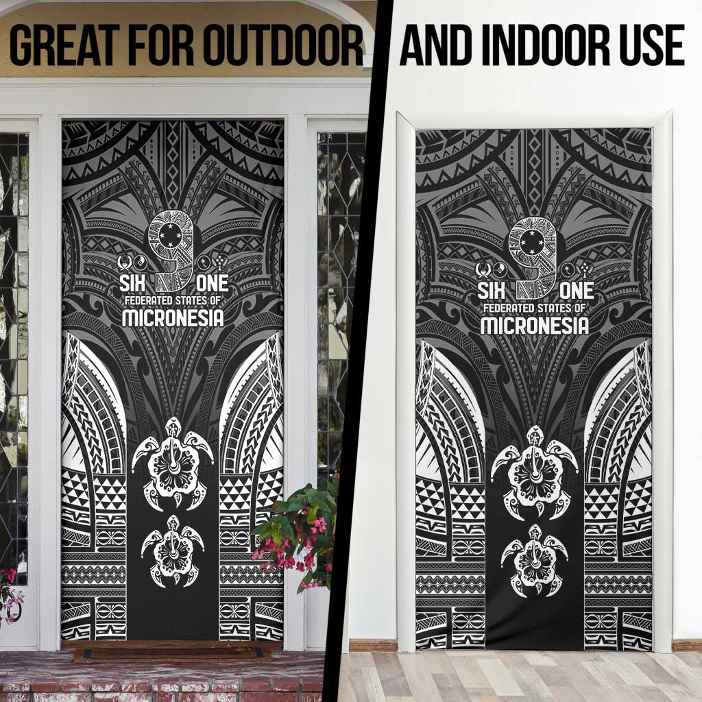 FSM Micronesia Six 9 One Door Cover Polynesian Tribal Pattern - Polynesian Pride