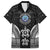 FSM Micronesia Six 9 One Family Matching Off The Shoulder Long Sleeve Dress and Hawaiian Shirt Polynesian Tribal Pattern