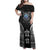 FSM Micronesia Six 9 One Family Matching Off Shoulder Maxi Dress and Hawaiian Shirt Polynesian Tribal Pattern