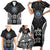FSM Micronesia Six 9 One Family Matching Short Sleeve Bodycon Dress and Hawaiian Shirt Polynesian Tribal Pattern