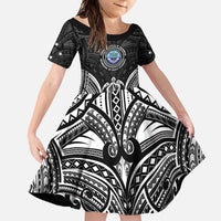 FSM Micronesia Six 9 One Family Matching Tank Maxi Dress and Hawaiian Shirt Polynesian Tribal Pattern