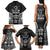 FSM Micronesia Six 9 One Family Matching Tank Maxi Dress and Hawaiian Shirt Polynesian Tribal Pattern