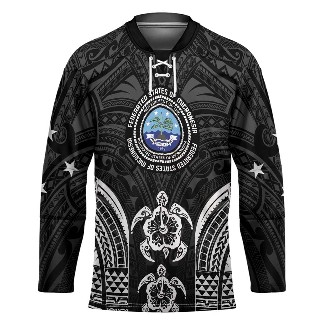 FSM Micronesia Six 9 One Hockey Jersey Polynesian Tribal Pattern - Polynesian Pride