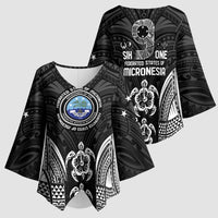 FSM Micronesia Six 9 One Kimono Sleeve Blouse Polynesian Tribal Pattern - Polynesian Pride