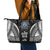 FSM Micronesia Six 9 One Leather Tote Bag Polynesian Tribal Pattern