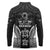 FSM Micronesia Six 9 One Long Sleeve Polo Shirt Polynesian Tribal Pattern
