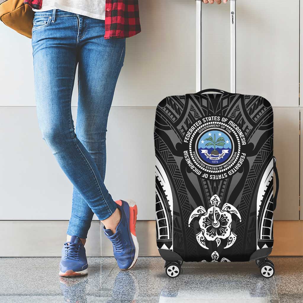 FSM Micronesia Six 9 One Luggage Cover Polynesian Tribal Pattern
