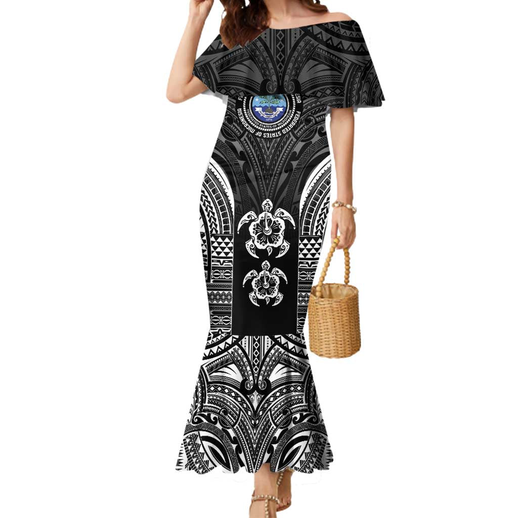 FSM Micronesia Six 9 One Mermaid Dress Polynesian Tribal Pattern
