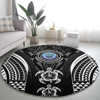 FSM Micronesia Six 9 One Round Carpet Polynesian Tribal Pattern