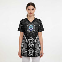 FSM Micronesia Six 9 One Scrub Top Polynesian Tribal Pattern - Polynesian Pride