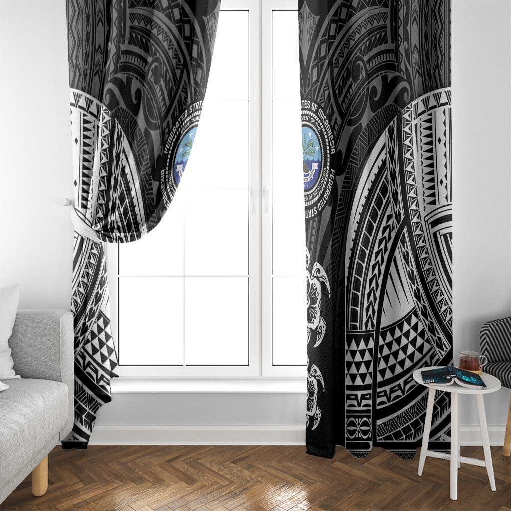 FSM Micronesia Six 9 One Window Curtain Polynesian Tribal Pattern