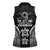 FSM Micronesia Six 9 One Women Sleeveless Polo Shirt Polynesian Tribal Pattern