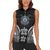 FSM Micronesia Six 9 One Women Sleeveless Polo Shirt Polynesian Tribal Pattern