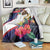 American Samoa Flag Day Since 1900 Blanket Samoa Muamua Le Atua Tropical Flowers