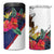 American Samoa Flag Day Since 1900 4 in 1 Can Cooler Tumbler Samoa Muamua Le Atua Tropical Flowers