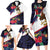 American Samoa Flag Day Since 1900 Family Matching Long Sleeve Bodycon Dress and Hawaiian Shirt Samoa Muamua Le Atua Tropical Flowers