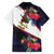American Samoa Flag Day Since 1900 Family Matching Long Sleeve Bodycon Dress and Hawaiian Shirt Samoa Muamua Le Atua Tropical Flowers