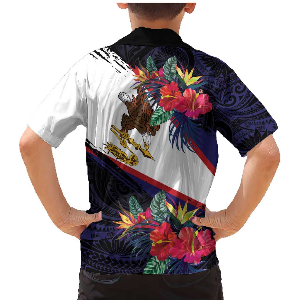 American Samoa Flag Day Since 1900 Family Matching Mermaid Dress and Hawaiian Shirt Samoa Muamua Le Atua Tropical Flowers LT9 - Polynesian Pride