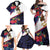 American Samoa Flag Day Since 1900 Family Matching Off Shoulder Maxi Dress and Hawaiian Shirt Samoa Muamua Le Atua Tropical Flowers
