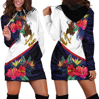 American Samoa Flag Day Since 1900 Hoodie Dress Samoa Muamua Le Atua Tropical Flowers