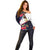 American Samoa Flag Day Since 1900 Off Shoulder Sweater Samoa Muamua Le Atua Tropical Flowers