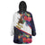 American Samoa Flag Day Since 1900 Wearable Blanket Hoodie Samoa Muamua Le Atua Tropical Flowers