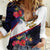 American Samoa Flag Day Since 1900 Women Casual Shirt Samoa Muamua Le Atua Tropical Flowers